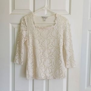 White lace blouse